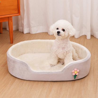 All Season Comfortable Small Cat Sleeping Mat Medium Dog Bed Soft Warm Windproof Puppy Nest Elastic Pet Kennel Accessories