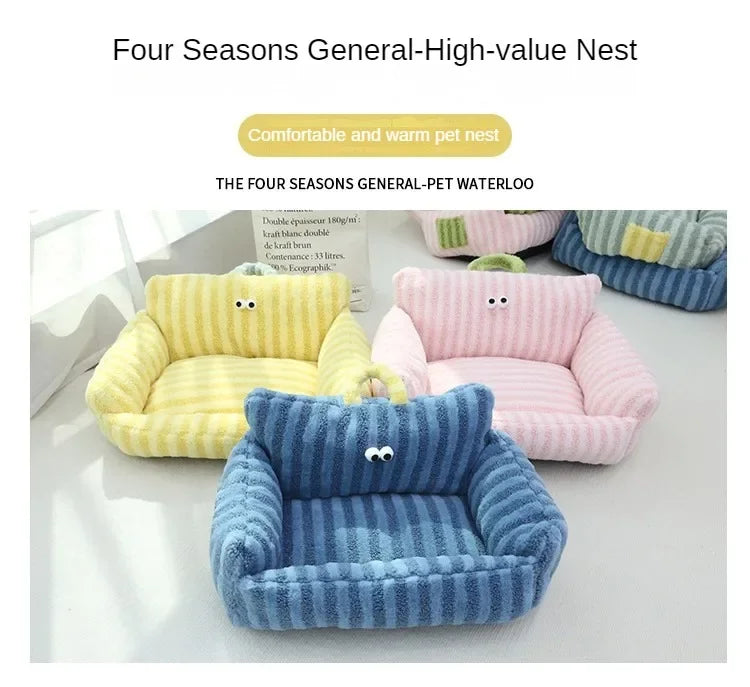 Washable Dog Bed Sofa Kennel Dog Nest Comfortable Plush Puppy Bed Spring Summer Pet Supplies for Small Medium Dogs Cats