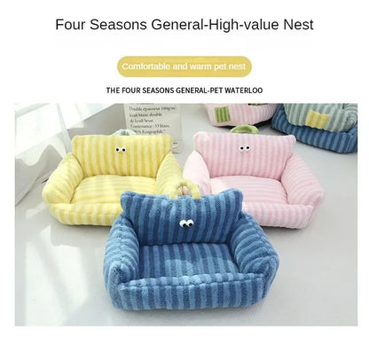Washable Dog Bed Sofa Kennel Dog Nest Comfortable Plush Puppy Bed Spring Summer Pet Supplies for Small Medium Dogs Cats