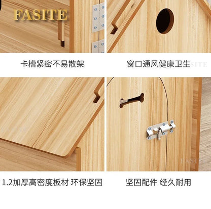 the RED BARN DOGHOUSE - Top Cover Doghouse, Outside Easy Installed Winter Gate Door Window External Entrance Nest, Home Pets Products