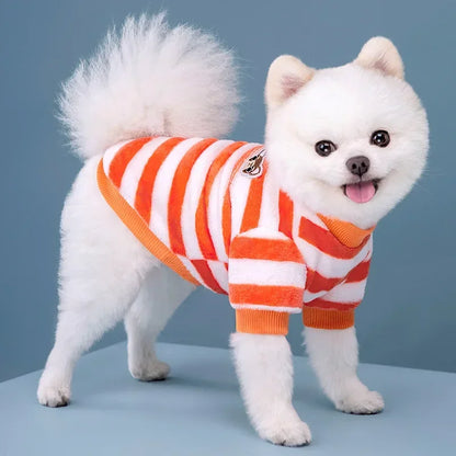 Winter Soft Dogs Coat Warm Fleece Puppy Clothes for Small Medium Dogs Pullover Chihuahua Bulldog Hoodie Sweatshirt Pet Costumes