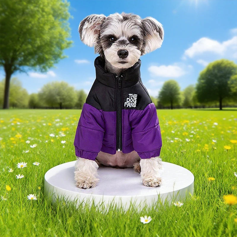 the PAWARMOR WATERPROOF DOG SNOW JACKET - Dog Coat, Dog Warm Jacket, 4 Legs Covered Waterproof Windproof Reflective Warm Dog Vest, Zippered Adjustable Outdoor Dog Snow Jacket