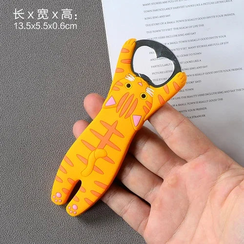 Cartoon Cute Animal Paw Wine Bottle Opener Beer Bottle Opener Cat Magnet Refrigerator Sticker Dog Fridge Magnet Beer Opener
