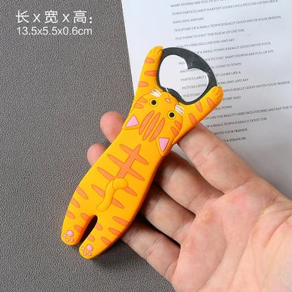Cartoon Cute Animal Paw Wine Bottle Opener Beer Bottle Opener Cat Magnet Refrigerator Sticker Dog Fridge Magnet Beer Opener