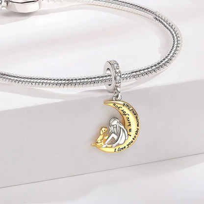 925 Sterling Silver Girl Holding Dog Charms Beads Fit Original 925 Bracelet Making Gift for Woman Jewelry Diy Fashion Pendant