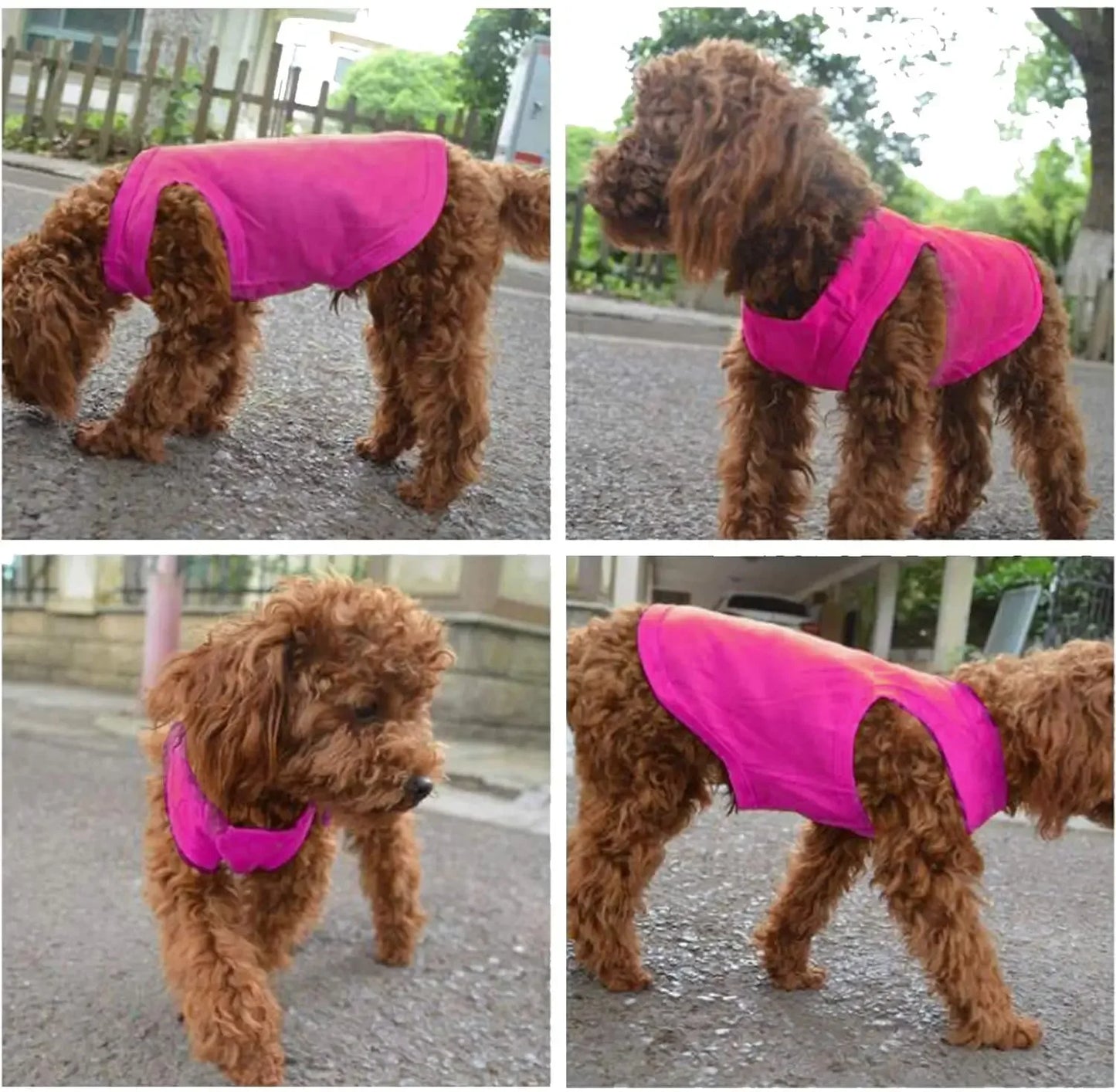 Pure Cotton Dog Shirts Puppy Blank Clothes for Small Medium and Large Dogs Soft Thin T-Shirt  Doggy Vest Cat Bottoming T Shirts
