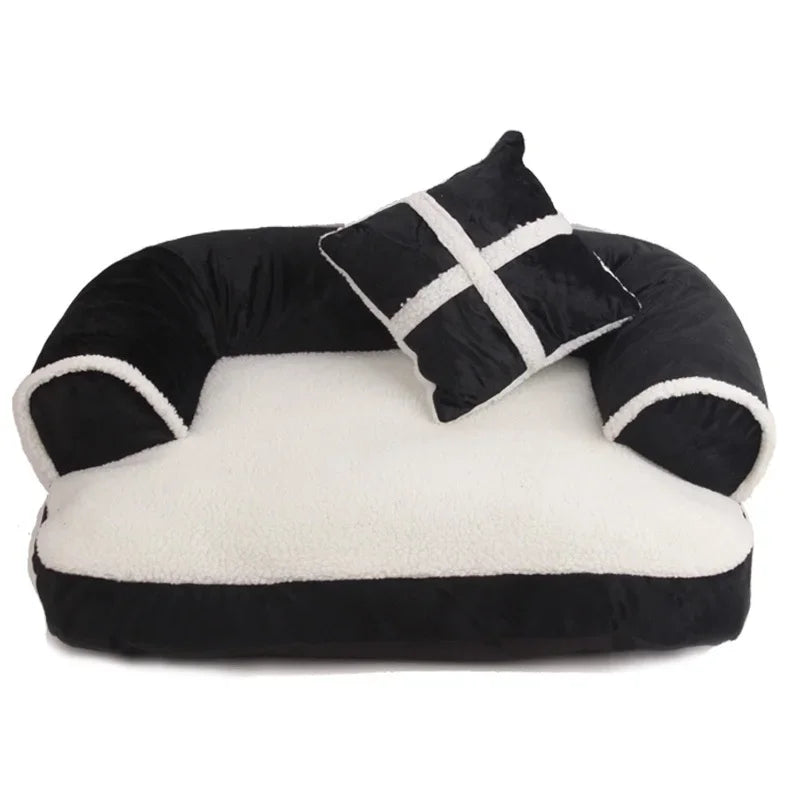 NEW Cute Warm Double-Cushion Dog Bed Cotton Soft Sofa Pet House Dog Cat Beds Dog Kennel Pet Mat
