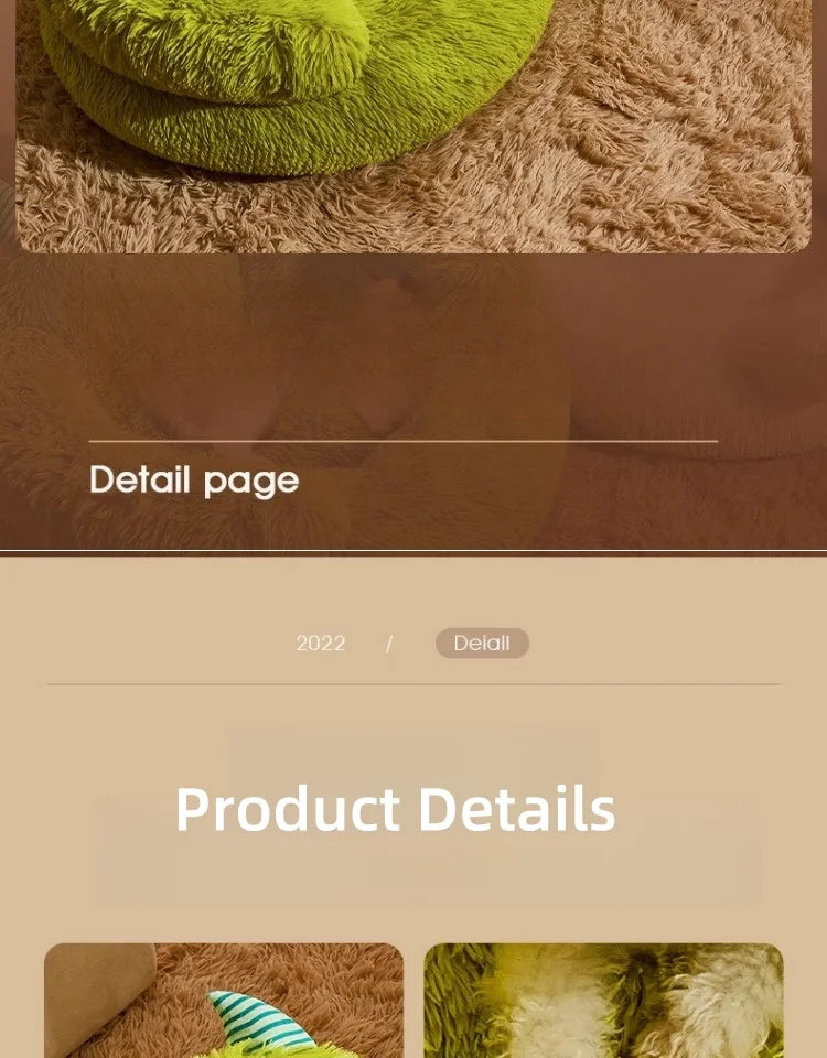 Dog Kennel Winter Warm Dog Bed Small Dogs Teddy Nest Pet Cushions Sofa Sleeping with Cat Nest Four Seasons Universal