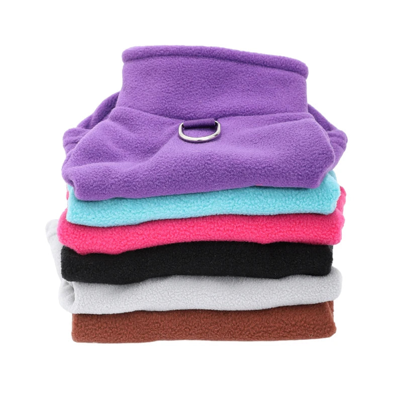 Cute Pet Dog Clothes For Small Dogs Cat Autumn Winter Dog Warm Jacket French Bulldog Overalls Cozy Fleece Clothing Pug Chihuahua