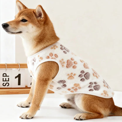 Printed Clothing for Small Cats Dogs Warm Soft Fleece Costume Clothes Outfits Pet Dog Cat Coat Jackets