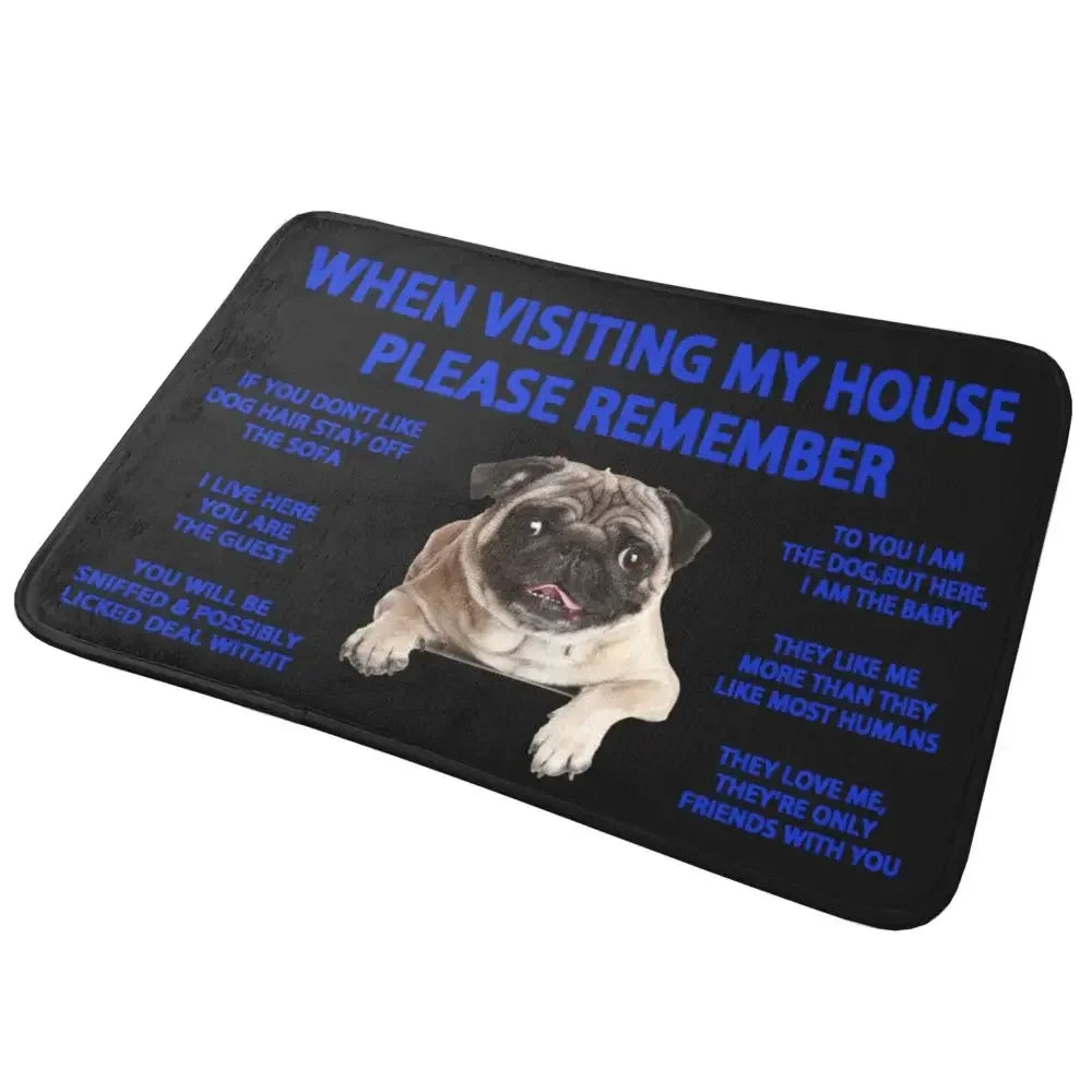 Beagle Dog Doormat Non-Slip Kitchen Bath Mat Living Room Door Floor Entrance Carpet Rug