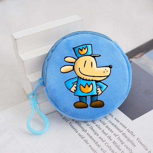 Dog Man Movie Coin Purse Girl Boy Cartoon Wallet Portable Cute Storage Bag Key Pocket Kawaii Handbag Hot Comic Kid Birthday Gift