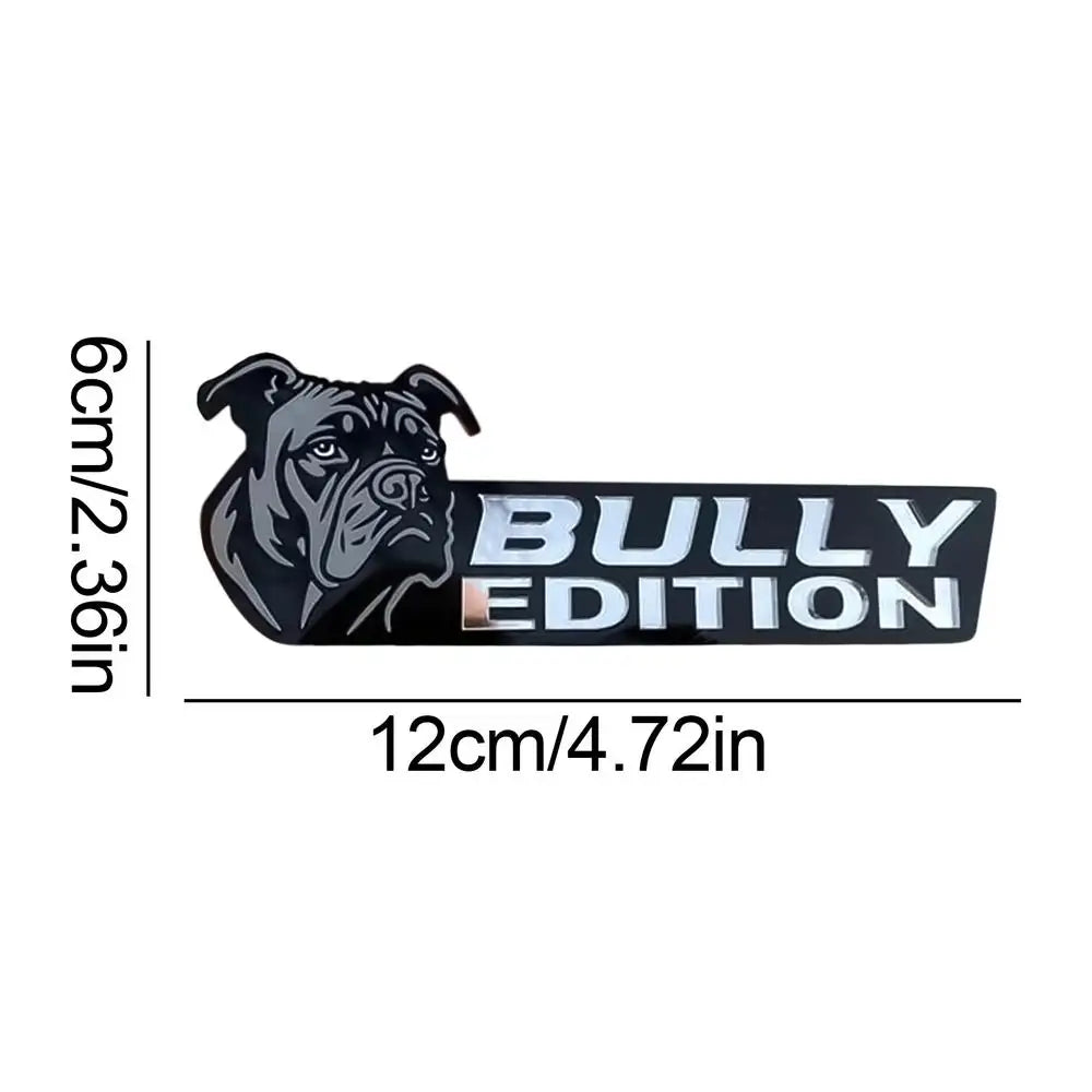3D Dogs Badge Acrylic Funny Stylish Car Emblems & Badges German Shepherd Pit Bull Sticker Bulldog Decals Auto Exterior Stickers