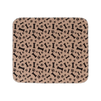 Waterproof Dog Pet Diaper Mat Reusable 3 Layer Absorbent Dog Bed Cat Diaper Pad Bone Paw Print Seat Cover Mat for Sofa Bed Floor