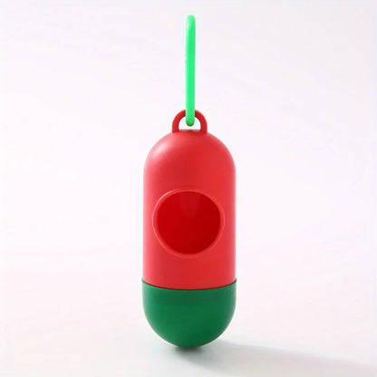 the CAPSULE CLEAN BAG HOLDER - Pill Shaped Poop Bags Dispenser, Garbage Holder Dispenser, Pet Supplies For Dogs, Collars And Leashes