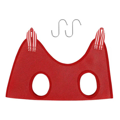 Pet Hammock Repairing Nail Auxiliary Holder Cat Dog Grooming Hammock Restraint Bag with 2 Hooks Cat Grooming Cleaning Holder