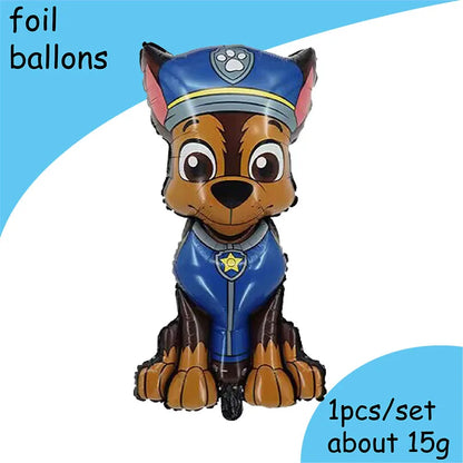 Chase Paw Patrol Birthday Party Gift Girl Party Supplies Children Favor Paper Tableware Ballon Plate Cup Table Accessories