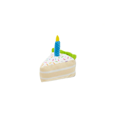 Dog Birthday Cake Toy Soft Plush Squeaky with Colourful Candles Durable Funny Stuffed Chew for Large Breeds Birthday Gift scarf