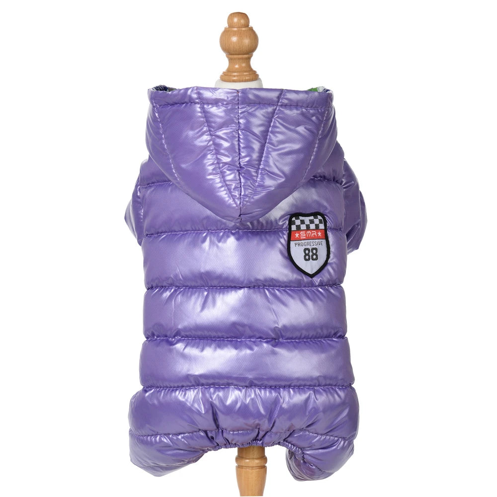 Dog Clothes for Small Medium Dogs Cats Autumn Winter Thicken Fleece Puppy Striped Pet Jacket Coat Yorkshire Bulldog Pug Jumpsuit