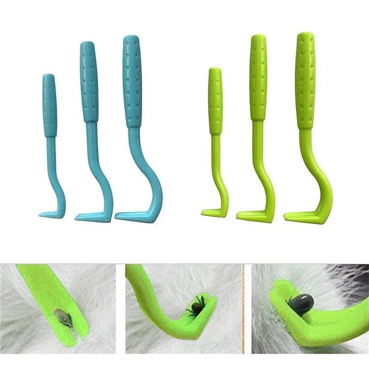 3Pack Flea Remover Hook Tick Remover Tweezer Tick Pull Pet Cat Dog Tick Clamp Accessaries Pet Mite Flea Extractor Dog Accessarie