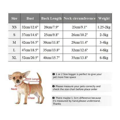 Winter Warm Dog Clothes with D-ring Plush Dog Coat for Small Medium Dogs Soft Puppy Clothes Chihuahua Yorkie Clothing Pet Supply