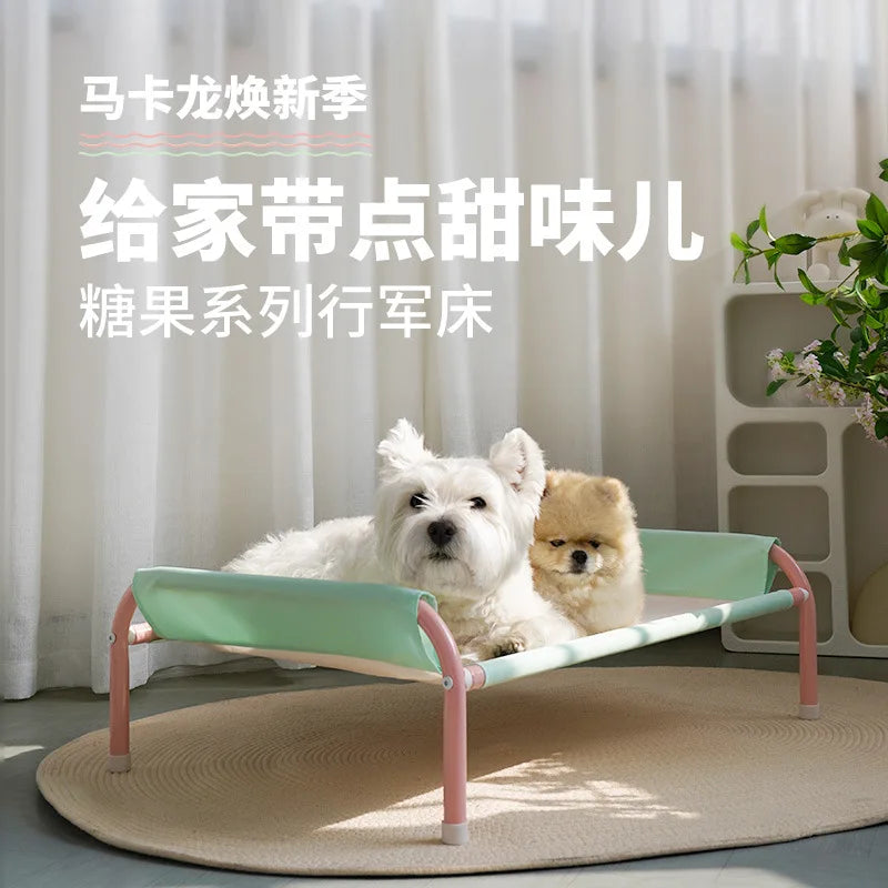 S Size Macaron Color Pet Summer Hammock Puppy and Dogs Comfortable Cloth Camp Bed Dogs Camping Bed Washable