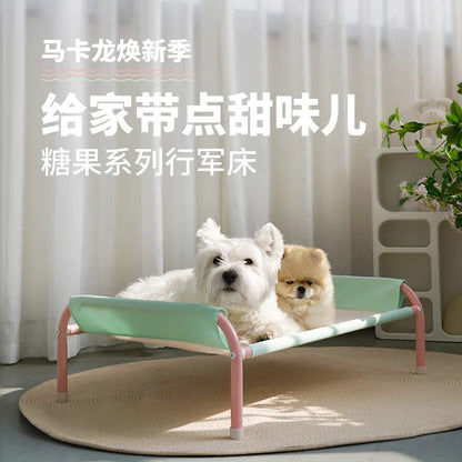 S Size Macaron Color Pet Summer Hammock Puppy and Dogs Comfortable Cloth Camp Bed Dogs Camping Bed Washable