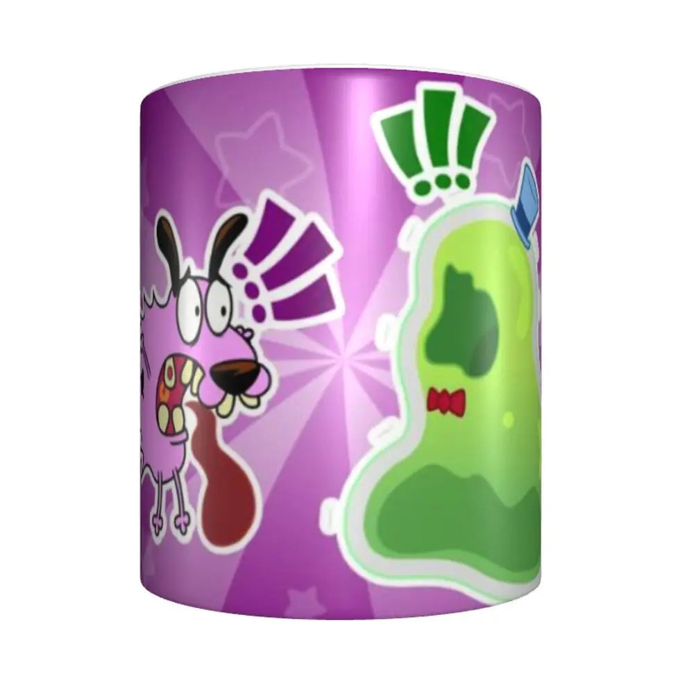 Personalized C-Courage The Cowardly Dog Coffee Mug DIY Ceramic Milk Tea Mug Cup