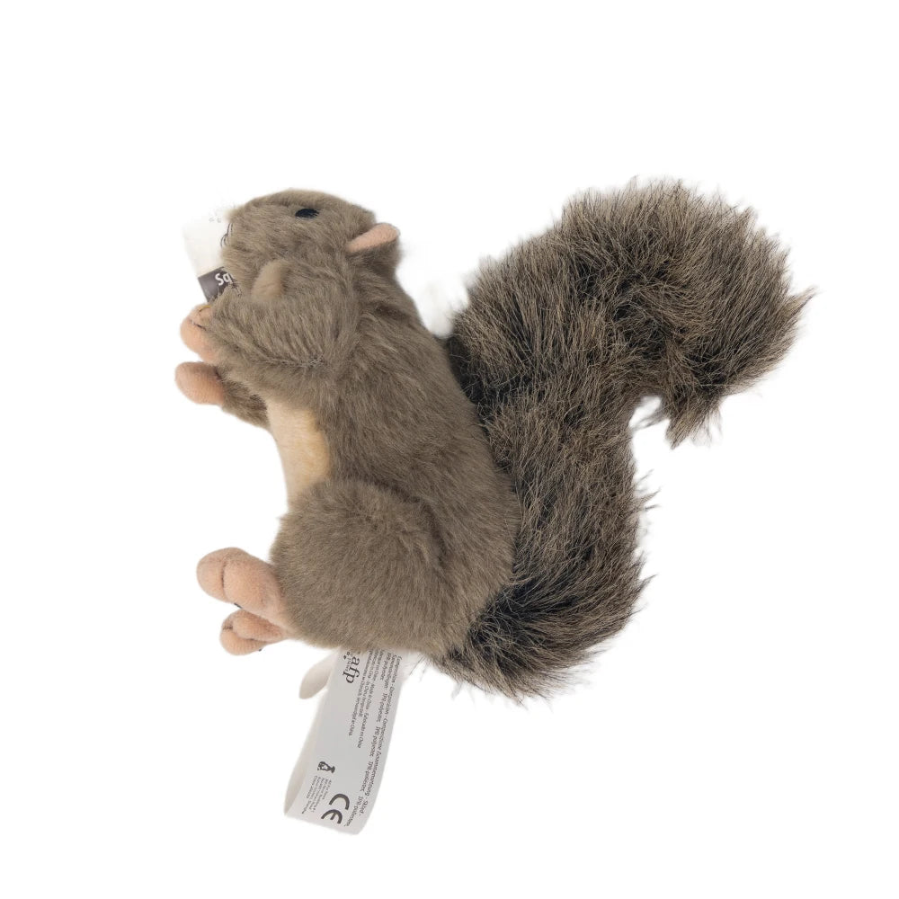 All For Paws Dog Faux Fur Squirrel Toys For Dogs Animal Realistic Squeaker Wildlife Fleece No-Toxic Dolls Pet Accessories