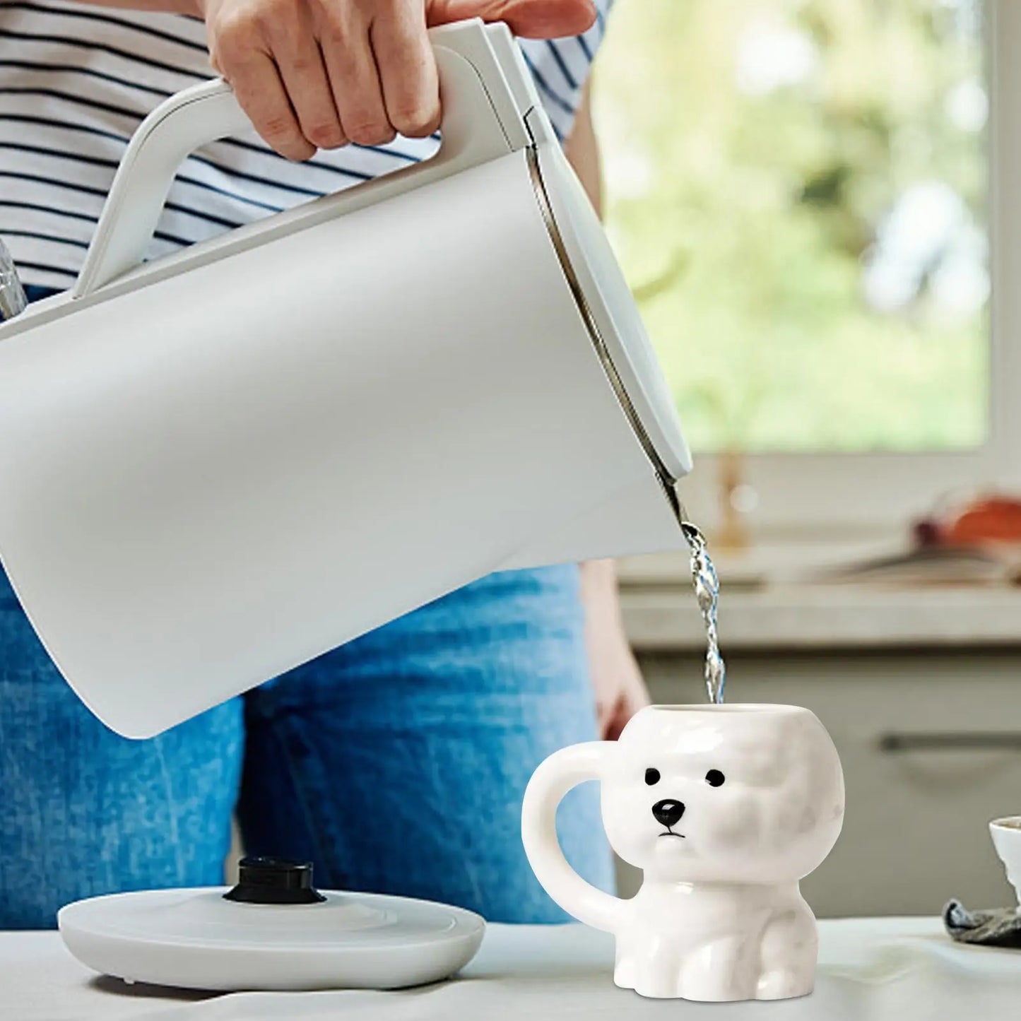 Dog Coffee Cup Funny Dog Mug 340ml Novelty Cup 3D Puppy Ceramic For Mom Lovers Day Mothers Fathers Men Women Fathers Day