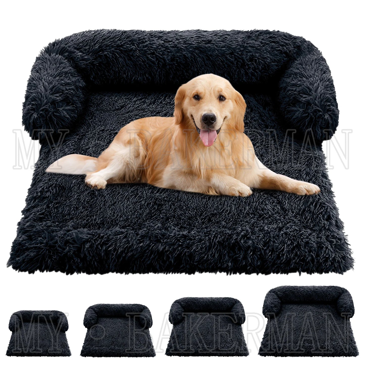 Washable blanket Sofa cover Large dog bed Sofa plush dog pet House sofa cushion plush warm kennel pet cat puppy cushion
