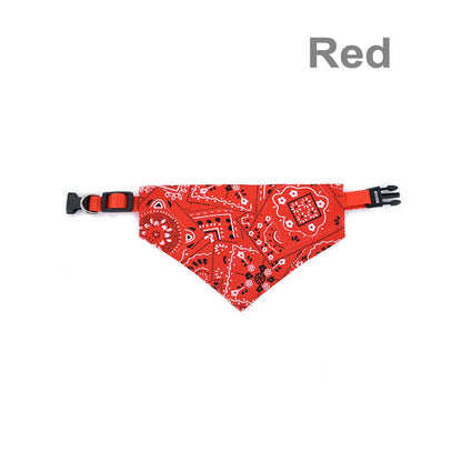 Adjustable Pet Puppy Cat Scarf For Cat Small Medium Large Dogs Bandana Collar Birthday Party Dress Up Pet Accessories
