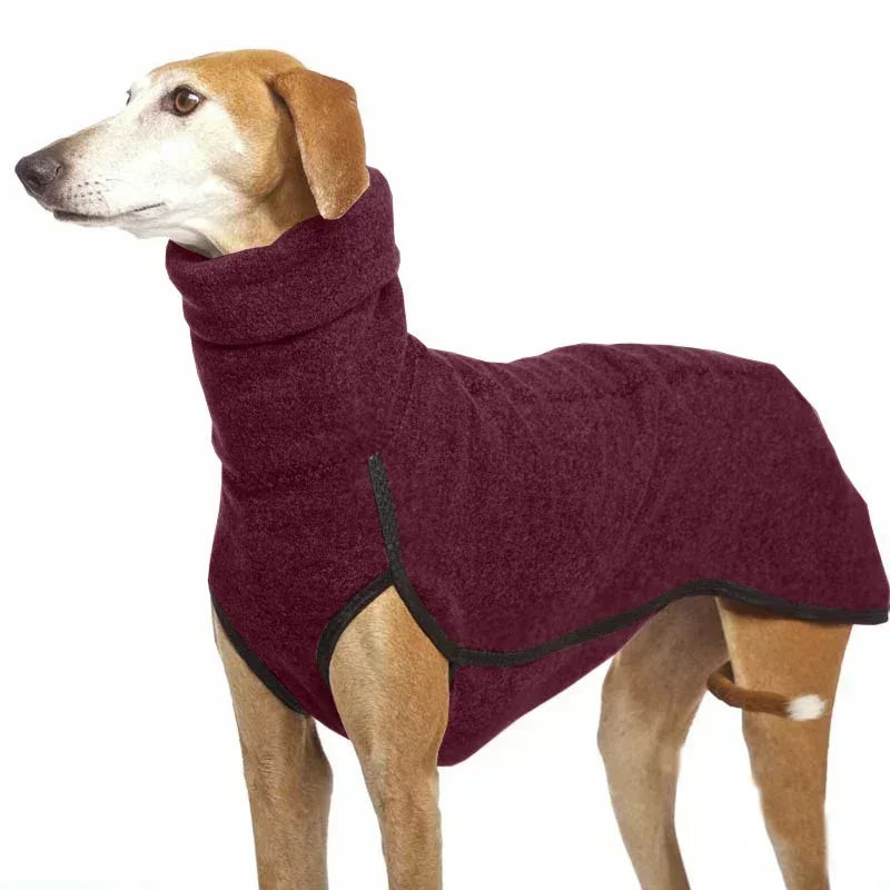 the FROSTGUARD HIGH-NECK COAT - High Collar Pet Clothes for Medium/Large Dogs, Winter Warm Big Dog Coat, Pharaoh Hound, Great Dane Pullovers, Mascotas Supplies