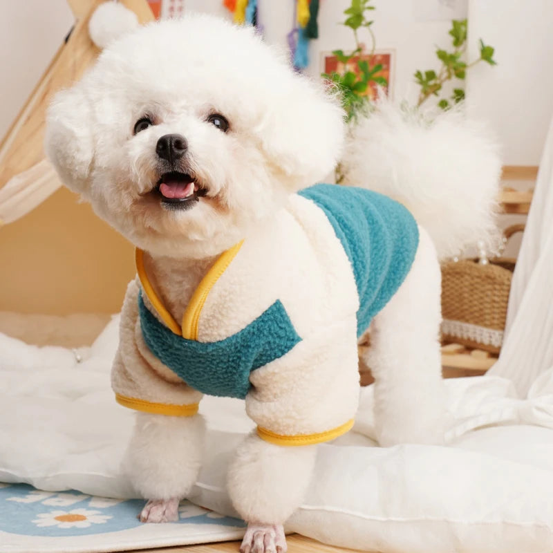 Fleece Pet Dog Clothes Winter Costume Cat Dog Jumpsuit Bodysuit For Small Dogs Chihuahua York Puppy Cat Pajamas Overalls Suit XL