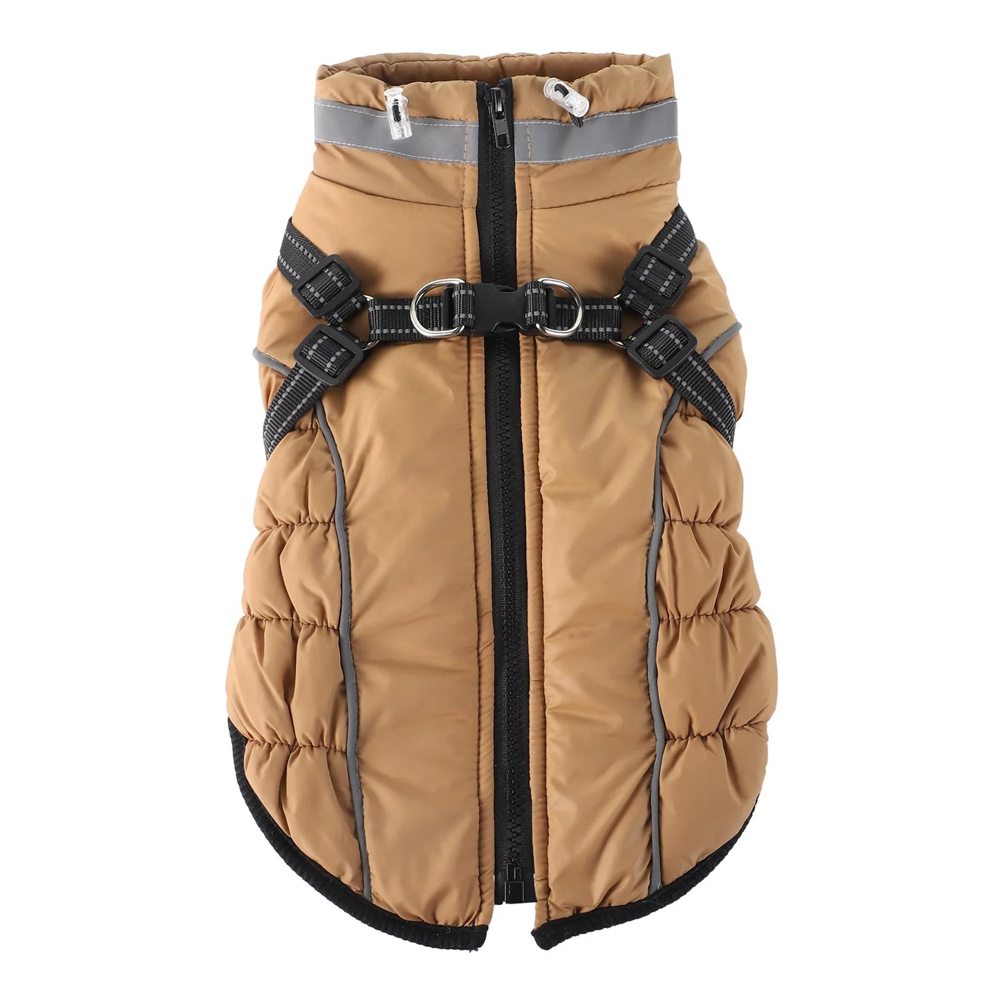 the NIGHTGUARD REFLECTIVE COAT - Medium and Large Dogs Winter Reflective Cotton Coat, Thick and Warm Dog Coat, Night Walking Safety and Cold Proof Clothing