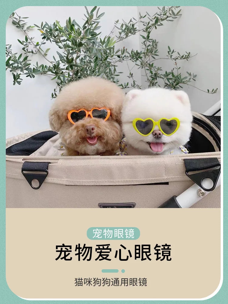 для собак Dog Glasses Pet Heart Glasses Cat Accessories Puppy Photos Tools Decorations for Dog Summer Party Eyewear Glasses