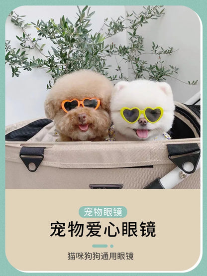 для собак Dog Glasses Pet Heart Glasses Cat Accessories Puppy Photos Tools Decorations for Dog Summer Party Eyewear Glasses