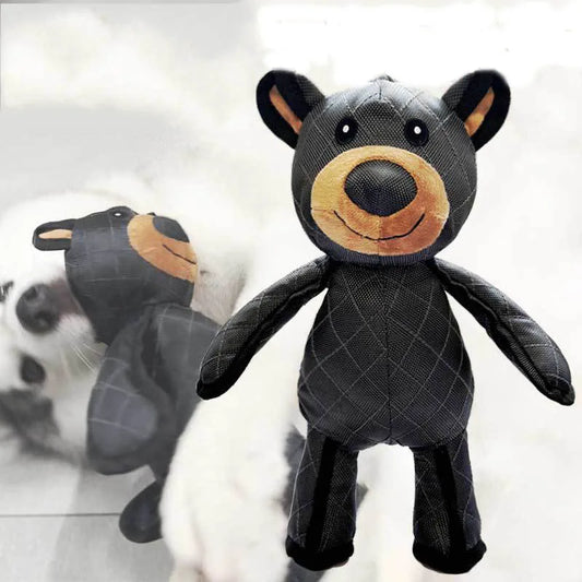 Plush Pet Squeaky Toys Pet Dog Canvas Toys  Robust Bear Dog Toy Interactive Dog Toys Animal Pet Toys