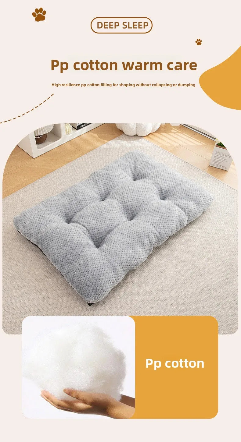 New Autumn  Winter High-End Pet Mat Dog Mat Long Plush Winter Warm Pet Mat Dog Bed Comfortable Cat House Dog House Pet House Mat