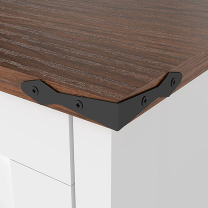 the DOG SPACE - 63 Inch Wooden Double Dog Crate with 2 Drawers and Sliding Door