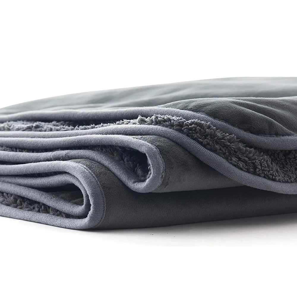 3 Layer Leak Proof Reversable Blanket Fluffy Plush Waterproof Fun Sex Splash Sheet Squirt Blanket For Intimacy Pets Dog Sofa Use
