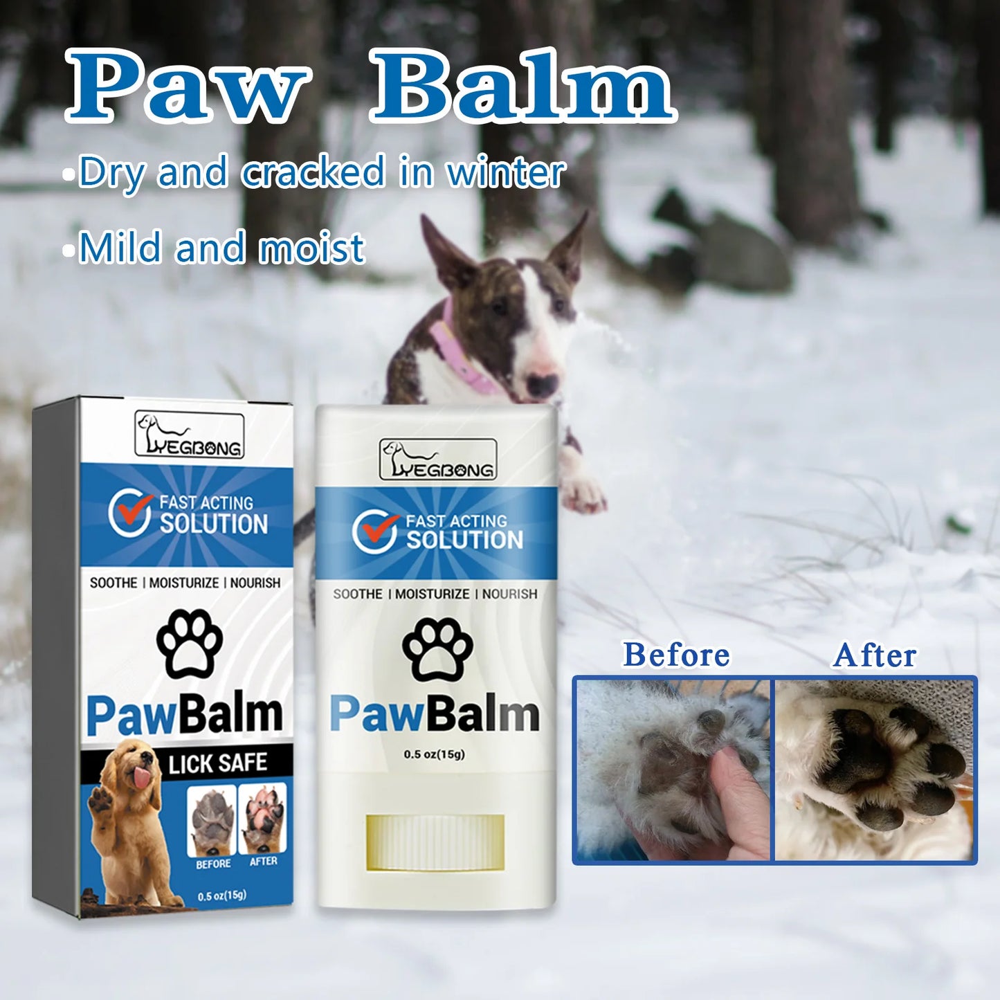 the PROTECTED PAW BALM - Pet Paw Balm for Dog, Natural Moisturizing Feet Repair, Dry Cracked Relieve Discomfort All Season Pet Paw Protection Cream