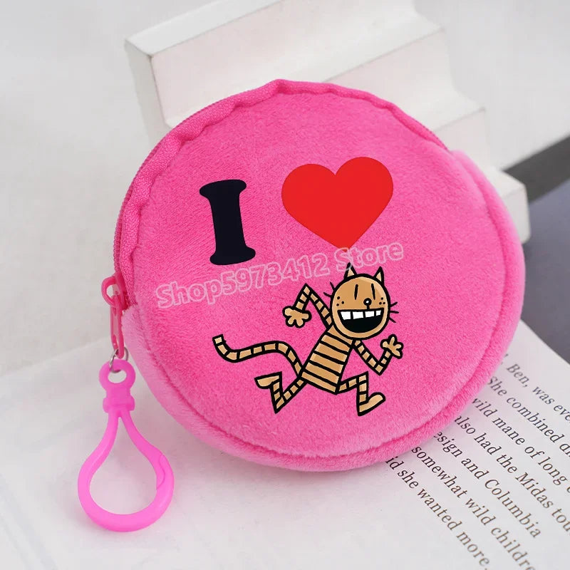 Dog Man Movie Coin Purse Girl Boy Cartoon Wallet Portable Cute Storage Bag Key Pocket Kawaii Handbag Hot Comic Kid Birthday Gift