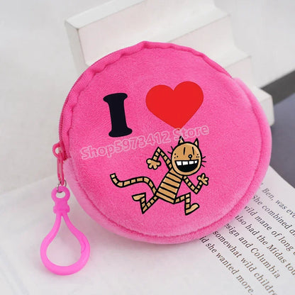 Dog Man Movie Coin Purse Girl Boy Cartoon Wallet Portable Cute Storage Bag Key Pocket Kawaii Handbag Hot Comic Kid Birthday Gift