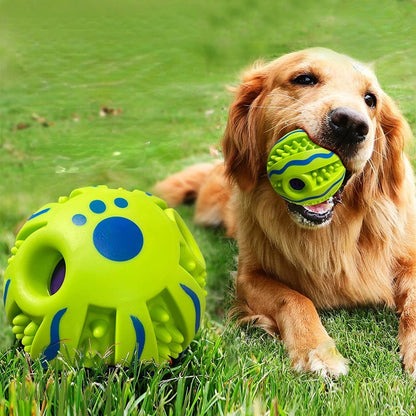 Pet toy dog self-healing toy dog giggling sound ball chewing pet ball rolling molars relieve boredom interactive toys for dogs