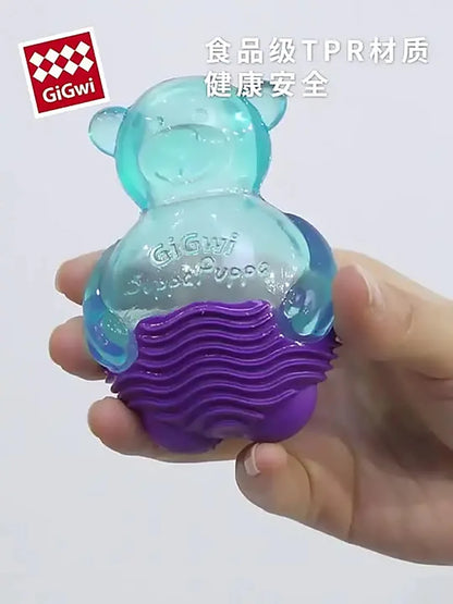 GIGWI Suppa Puppa Series Q Pet Toys Kitten Crocodile Fox Raccoon for Puppy Molar Sounding Toys Bite Resistance Dog Accessories