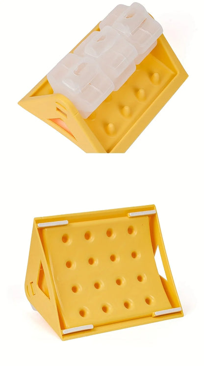 the MEALMAZE TRIANGLE FEEDER - Interactive Dog Food Dispenser Toy, Plastic Slow Feeder with Triangular Design, Pet Enrichment Activity Toy, Triangular Food Slot