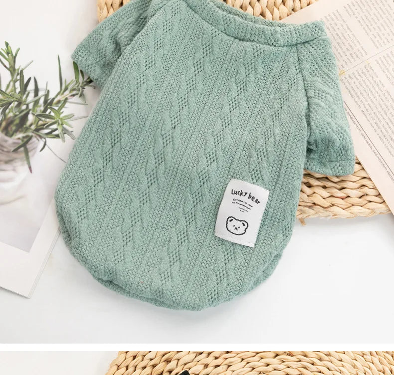 Winter Dog Clothes For Small Dog Designer Luxury Jersey Wool Dog Sweater For Chihuahua York Bulldog Sphynx Cat Knitting Clothing