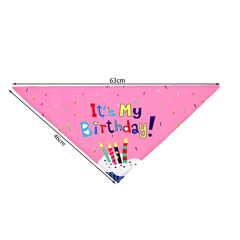 Pet Birthday Party Set Balloon Bandana Hat Bowtie Slogan Supplies for Celebrating Dog Products Supplies All for Pets Cats Party