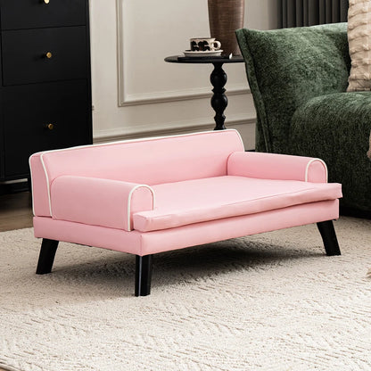 Van Lundin Pink Cute Pet Sofa Kennel Cat Nest High-end Dog Sofa Four-level Universal Removable and Washable
